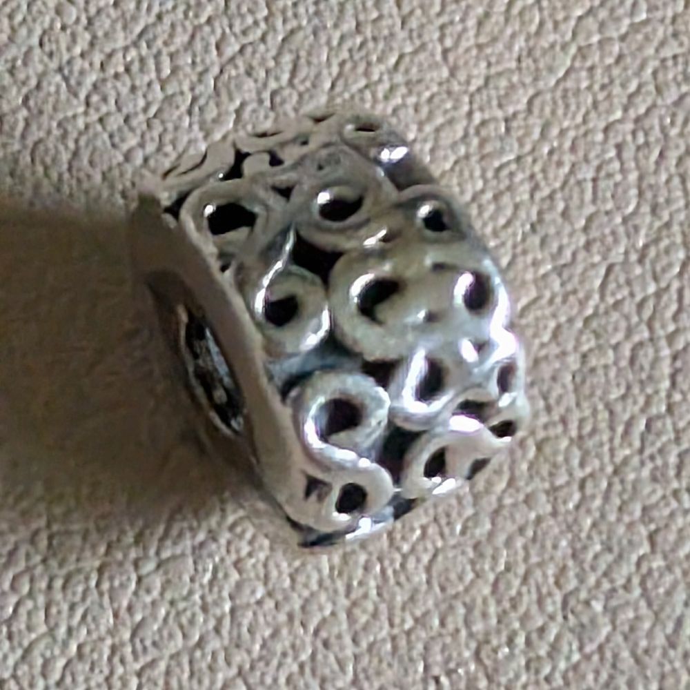 Pandora Sterling Silver Filigree Charm -Spacer